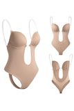 Apricot Cut-Out Push-Up Tummy Control Shapewear