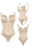 Apricot Corset Tummy Control Butt Lifting Bodysuit Shapewear