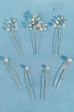 Simple Pearl Rhinestone Handmade Bridal Headpiece