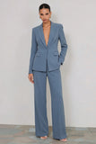 Ivory 2 Piece Peaked Lapel Women Suits