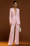 Shawl Lapel Ivory Long Sleeve 2 Piece Women Suits
