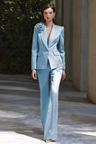 Lilac 2-Piece Peak Lapel Business Suit(Flower accessory not included.)