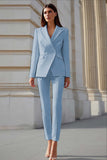 Slim Fit 2-Piece Ivory Business Suit