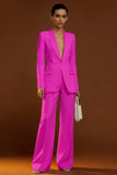 Shawl Lapel Ivory Long Sleeve 2 Piece Women Suits