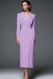 Ivory Sheath Work Dress With Long Sleeves