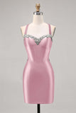 Beaded Corset Dark Green Homecoming Dress