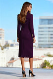 Black Peak Lapel Double Breasted Blazer Dress