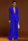 Shawl Lapel Ivory Long Sleeve 2 Piece Women Suits