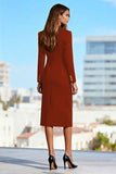 Black Peak Lapel Double Breasted Blazer Dress